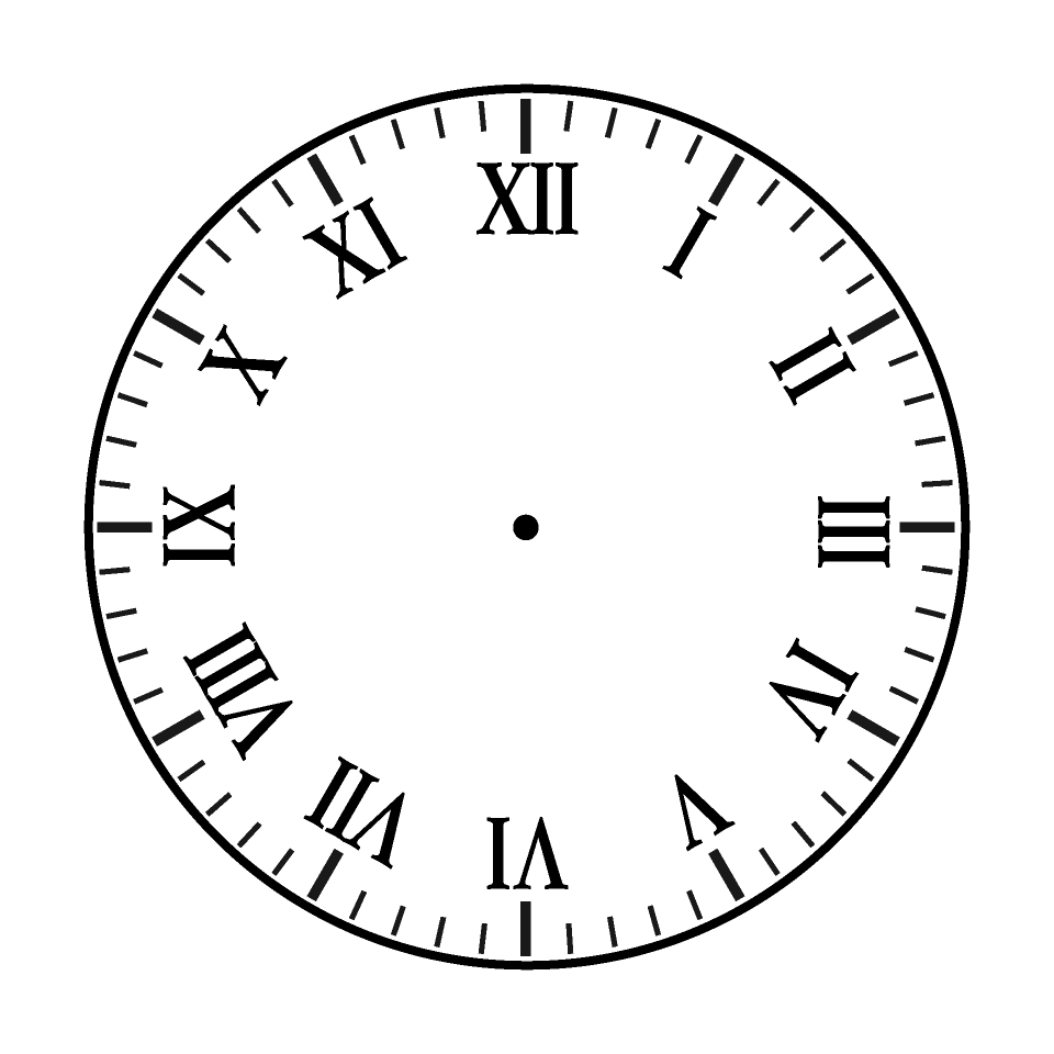Roman Numeral Clock Face White Background Illustration Material Lots Of Free Illustration Materials Images