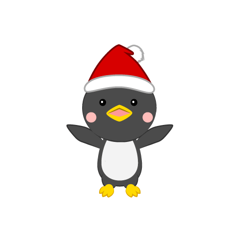 サンタ帽子のペンギン イラスト素材 超多くの無料かわいいイラスト素材