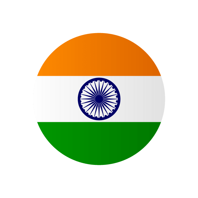 インド国旗 円形 イラスト素材 超多くの無料かわいいイラスト素材