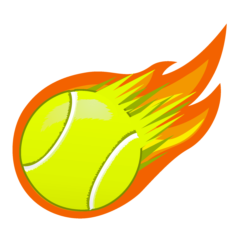 火の玉テニスボール イラスト素材 超多くの無料かわいいイラスト素材
