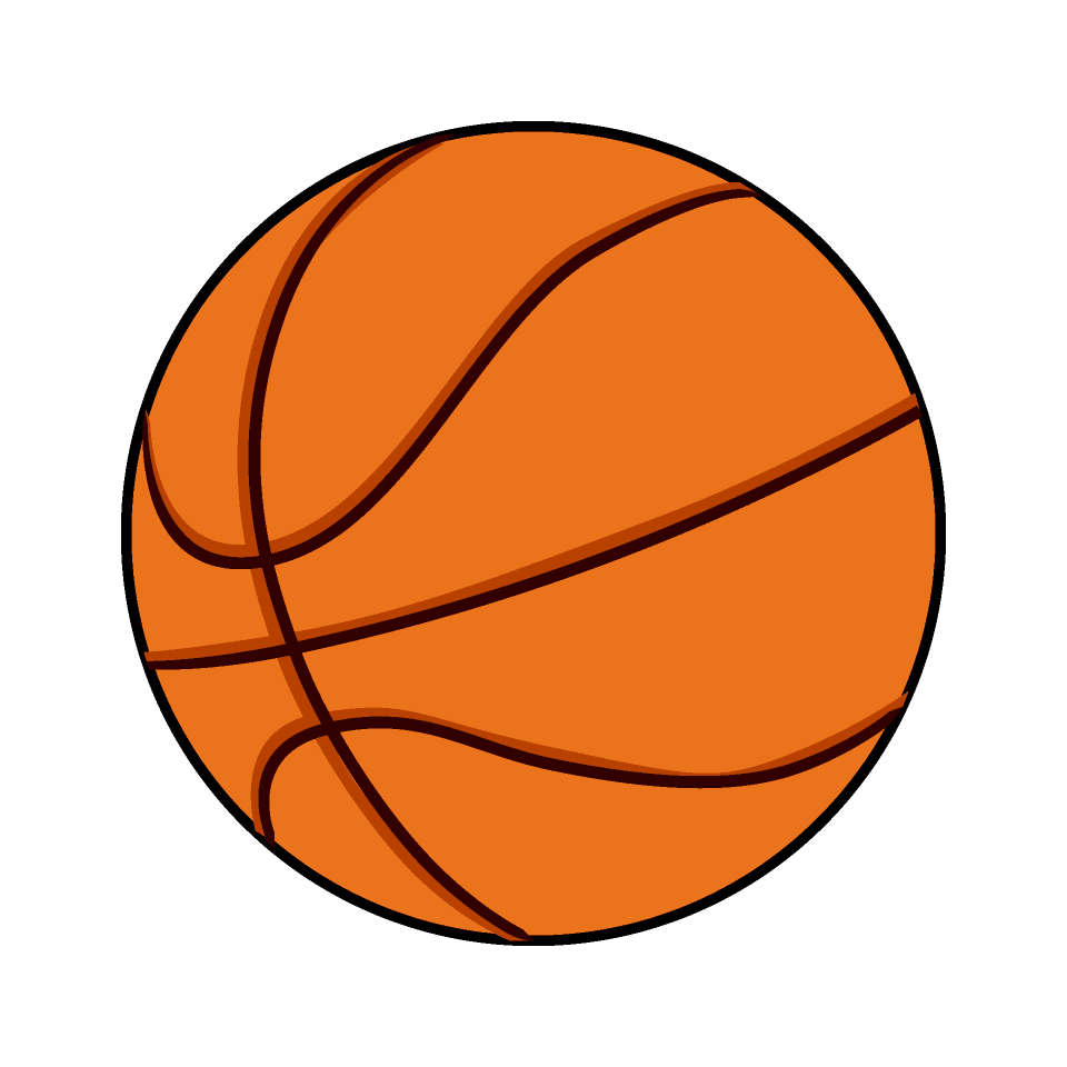 オレンジ色のバスケットボール イラスト素材 超多くの無料かわいいイラスト素材