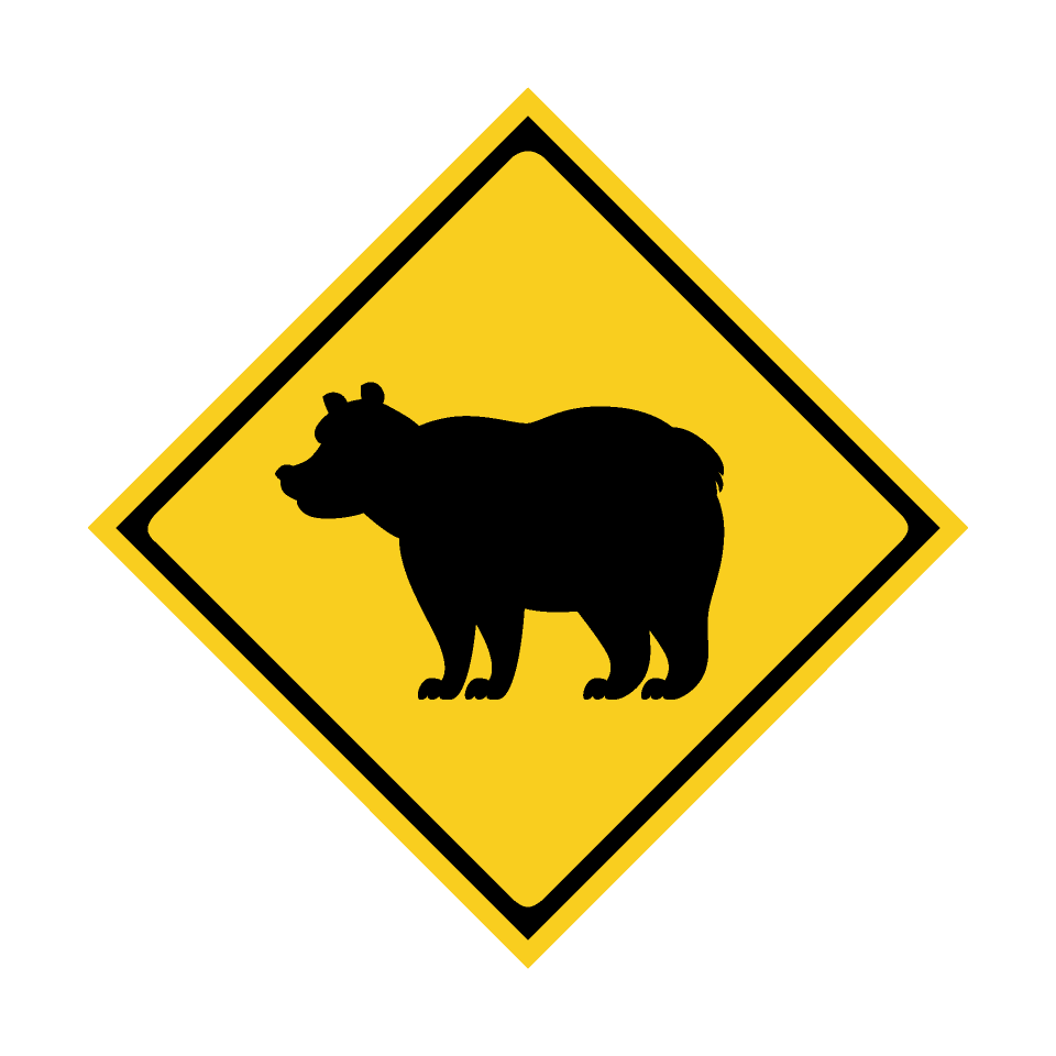 熊の注意標識