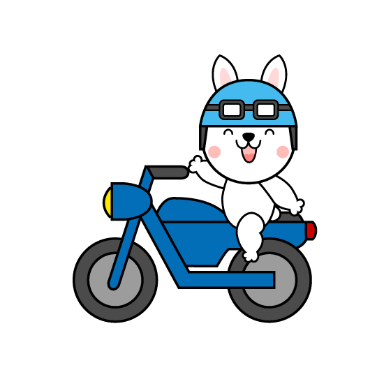 骑摩托车的兔子