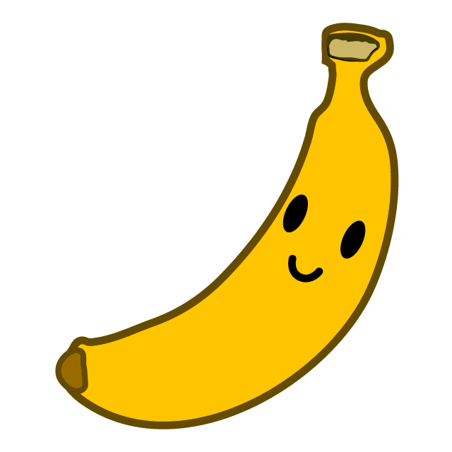 可愛いバナナキャラ