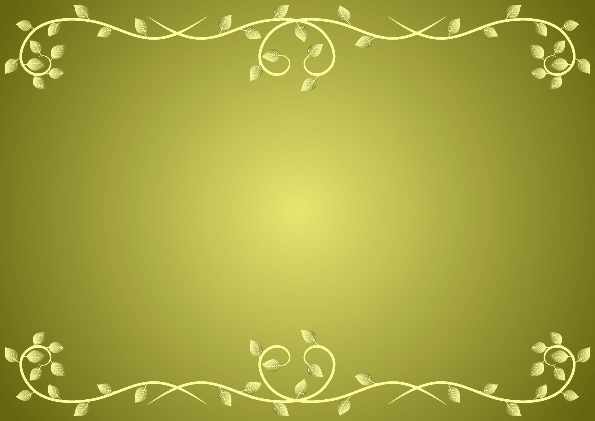 金色草木图案框架