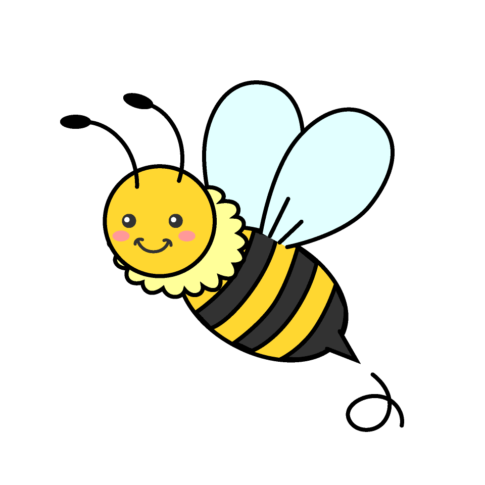 飞翔的可爱蜜蜂