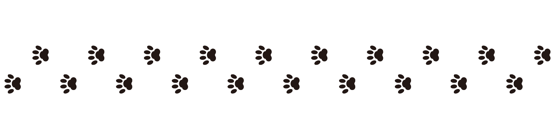 犬の足跡ライン線