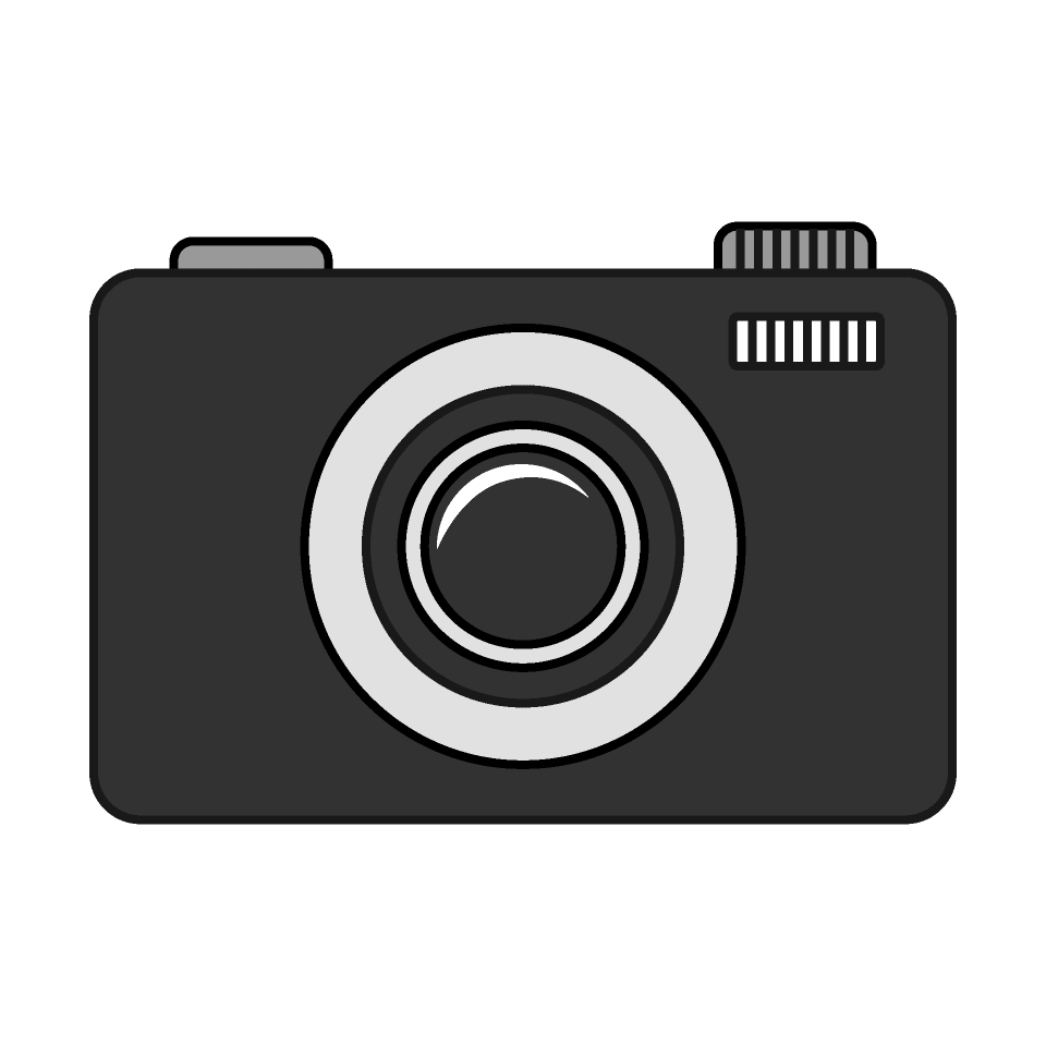 黒いデジタルカメラ