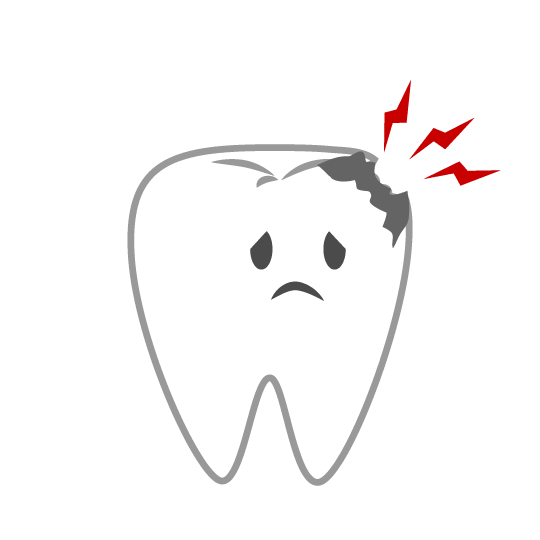 虫歯の歯キャラクター