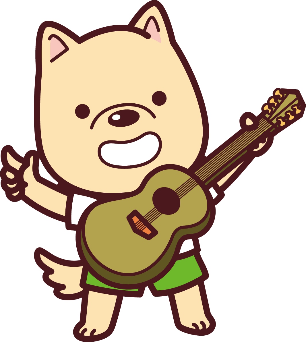 犬がギターを弾く イラスト素材 超多くの無料かわいいイラスト素材