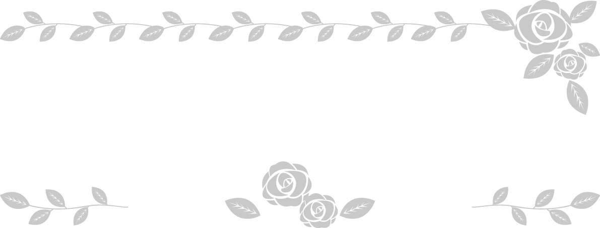 薔薇おしゃれフレーム枠-横長飾りフリー