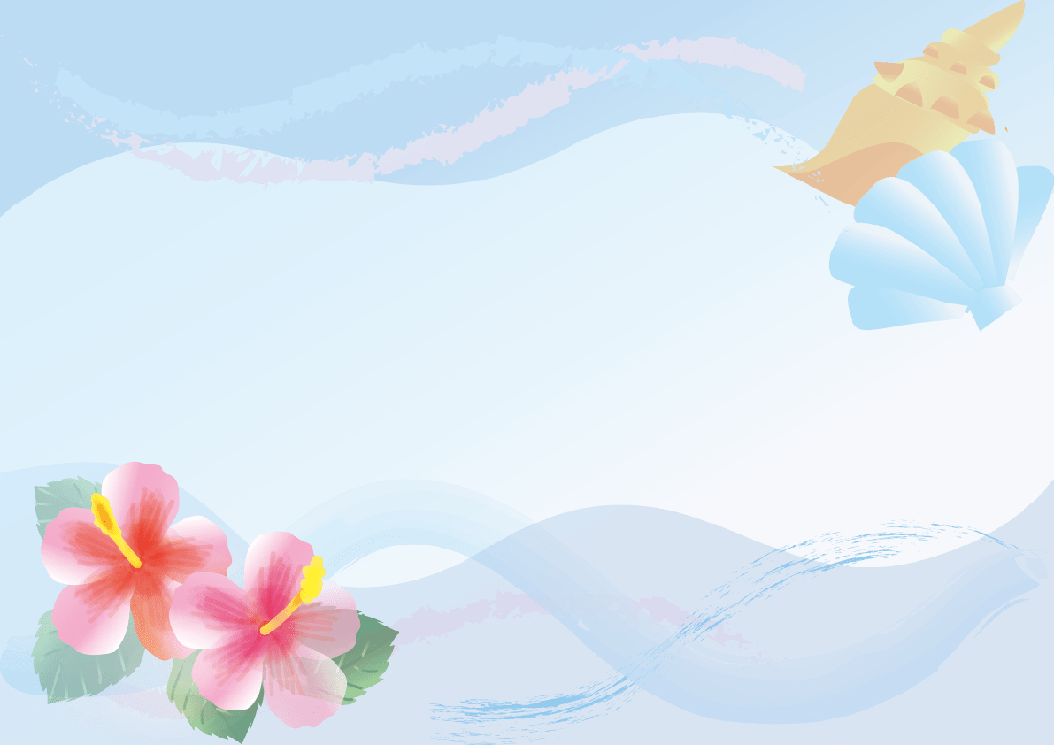 扶桑(时尚)(贝壳浅蓝色)花框架