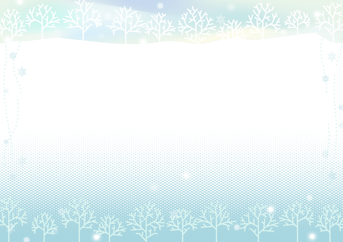 雪の木の背景フレーム冬イラスト飾り枠のシンプル イラスト素材 超多くの無料かわいいイラスト素材