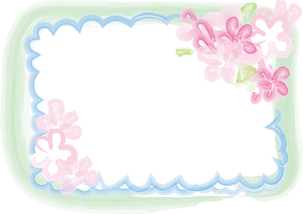 桜 春のフレームイラスト画像 ポップ 水彩画風 イラスト素材 超多くの無料かわいいイラスト素材