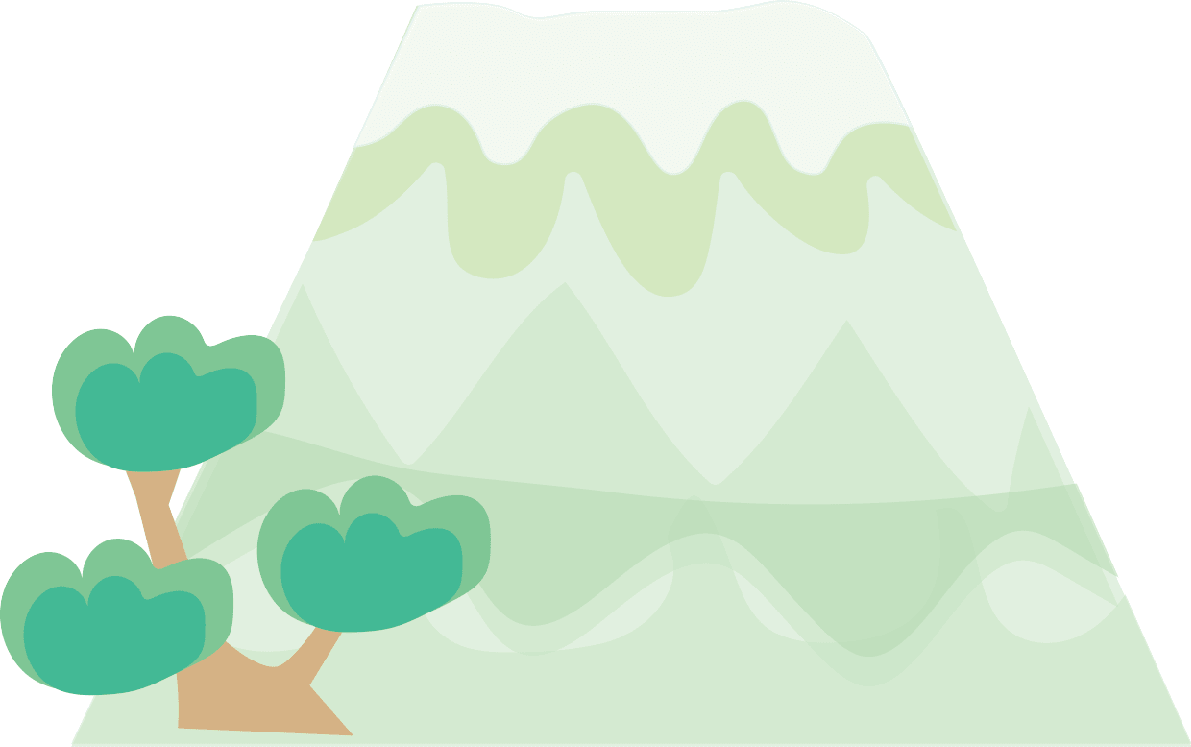 富士山和松树