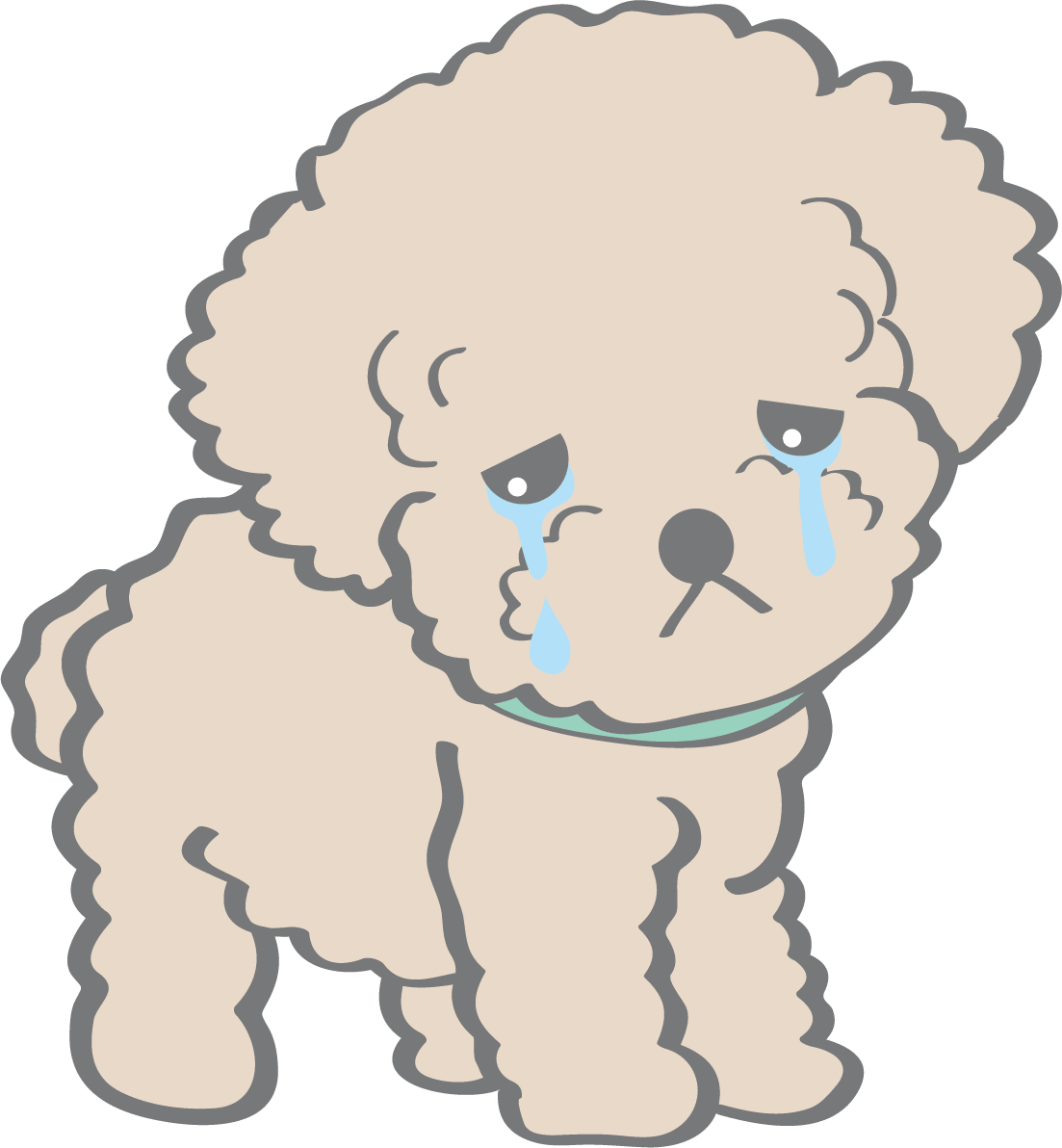 かわいいトイプードル 泣く 犬 イラスト素材 超多くの無料かわいいイラスト素材