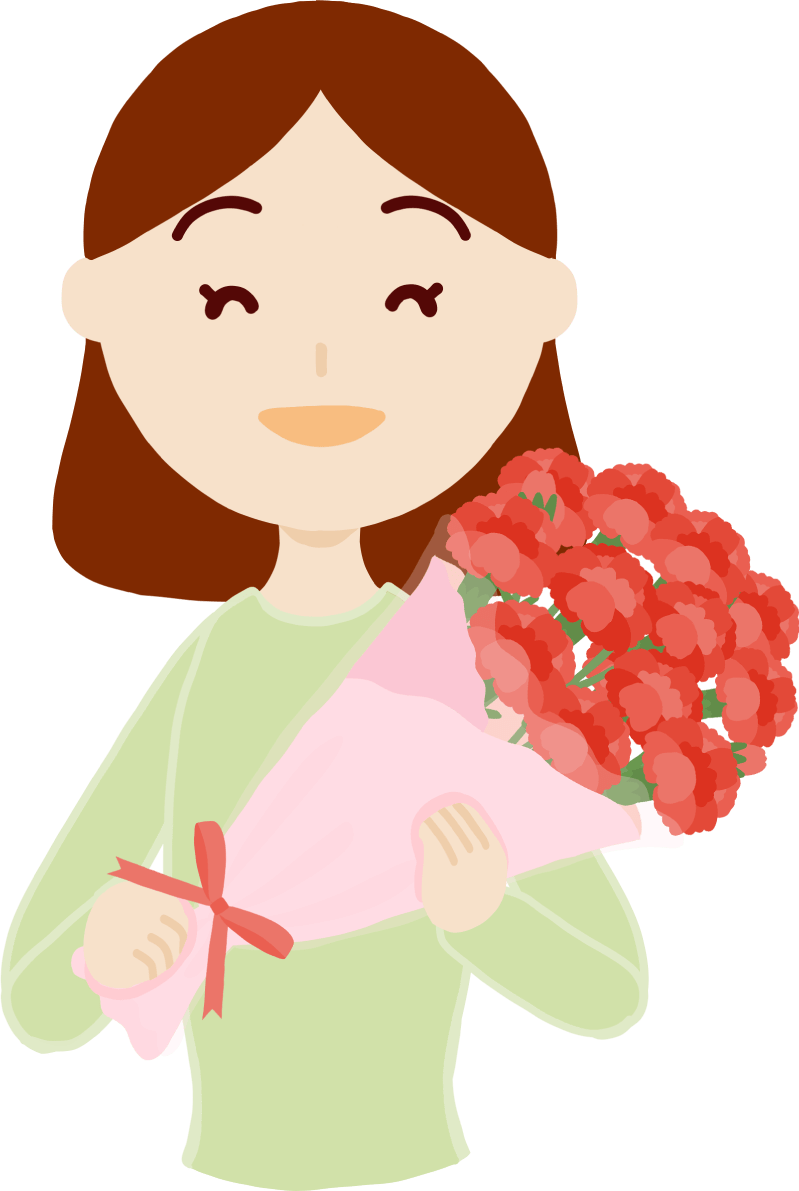 母亲节"妈妈中年40多岁"拥有康乃馨花束