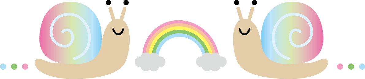 彩虹和彩虹壳蜗牛梅雨