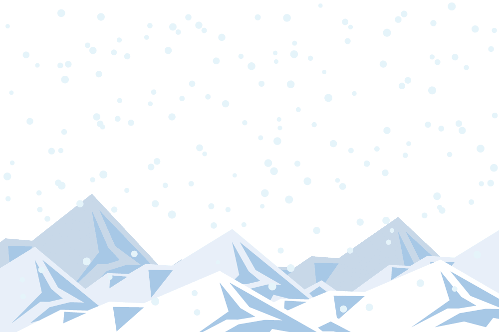シンプル冬の背景イラスト 山の雪景色 イラスト素材 超多くの無料かわいいイラスト素材