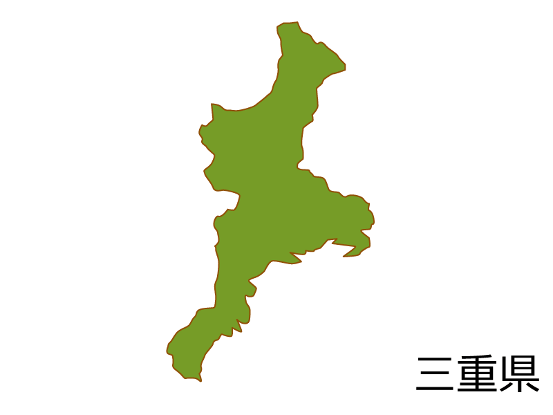 三重县地图(彩色)