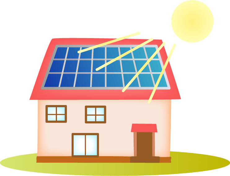 安装太阳能板的房子