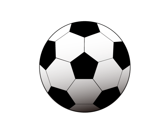 白と黒のシンプルなサッカーボール素材 イラスト素材 超多くの無料かわいいイラスト素材