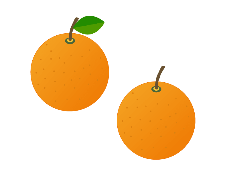 オレンジ-果物