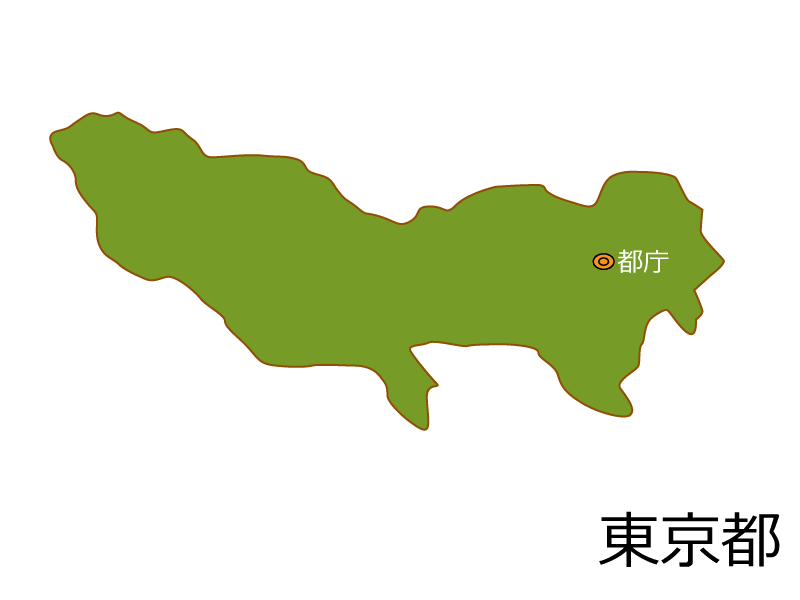 东京都和都厅(新宿区)的地图