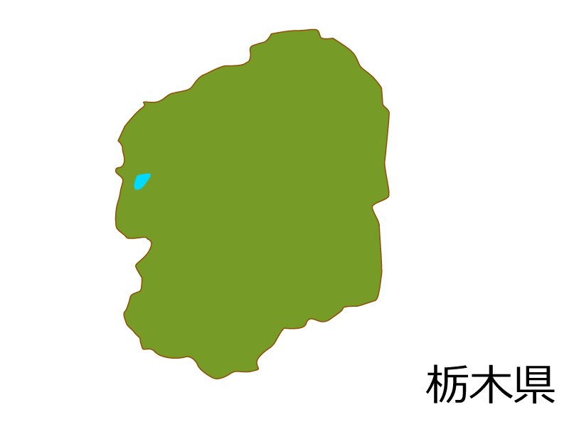 栃木县地图(彩色)