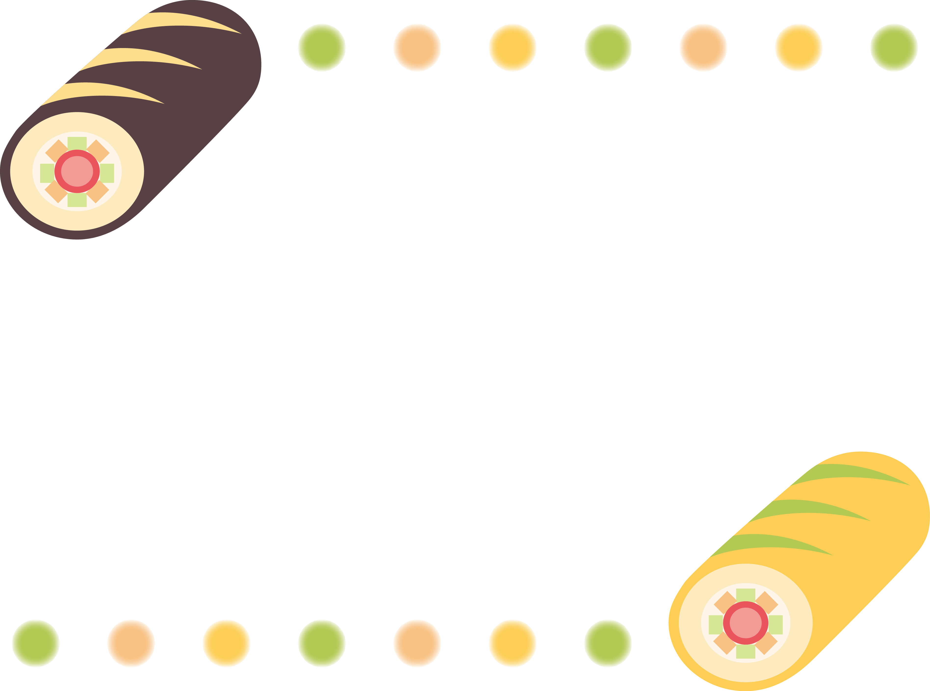 卷蛋糕惠方卷和蓬松点的装饰框