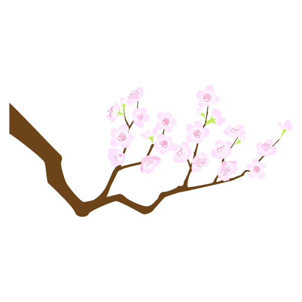 桜の枝 イラスト素材 超多くの無料かわいいイラスト素材