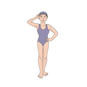 女子水泳選手 イラスト素材 超多くの無料かわいいイラスト素材