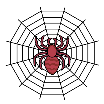 クモ3 蜘蛛3 イラスト素材 超多くの無料かわいいイラスト素材