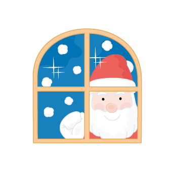 窗外的圣诞老人