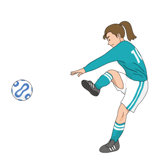 女子サッカー選手 イラスト素材 超多くの無料かわいいイラスト素材