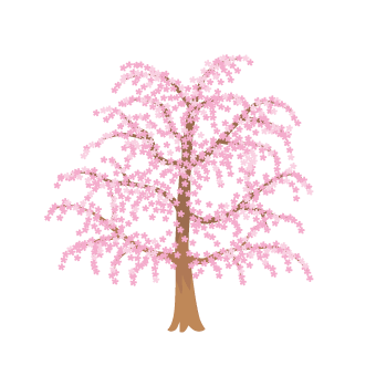 桜の木 イラスト素材 超多くの無料かわいいイラスト素材
