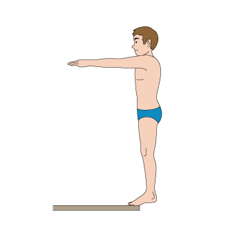 Springboard diving (back jumping)