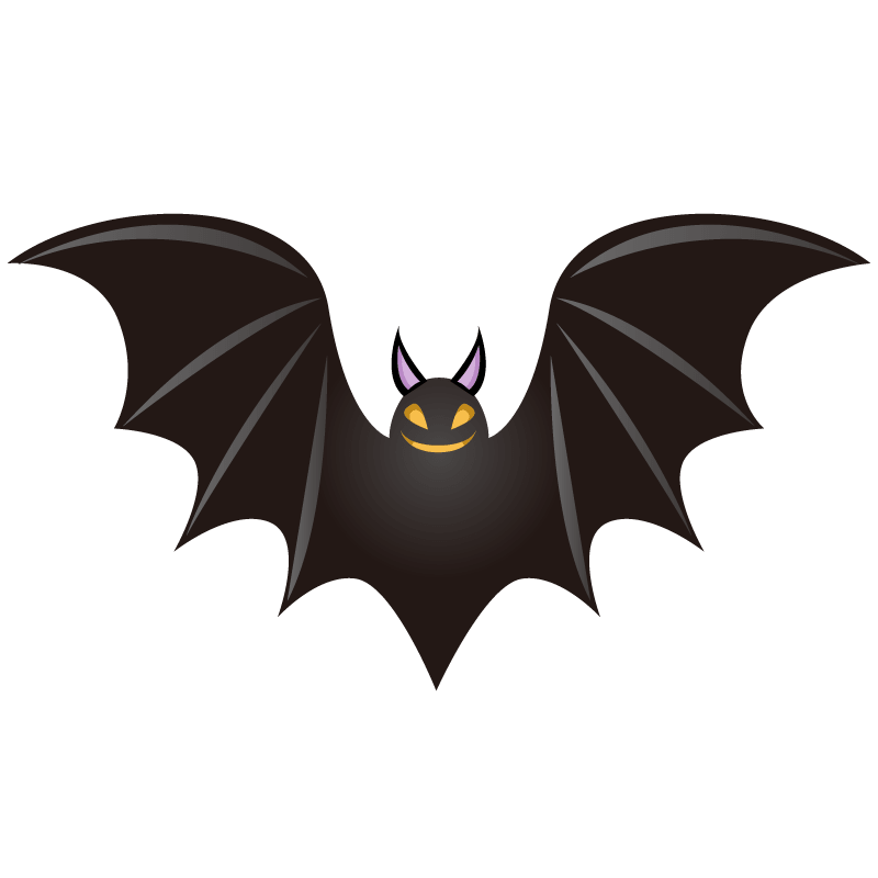 ハロウィン用蝙蝠(こうもり)素材
