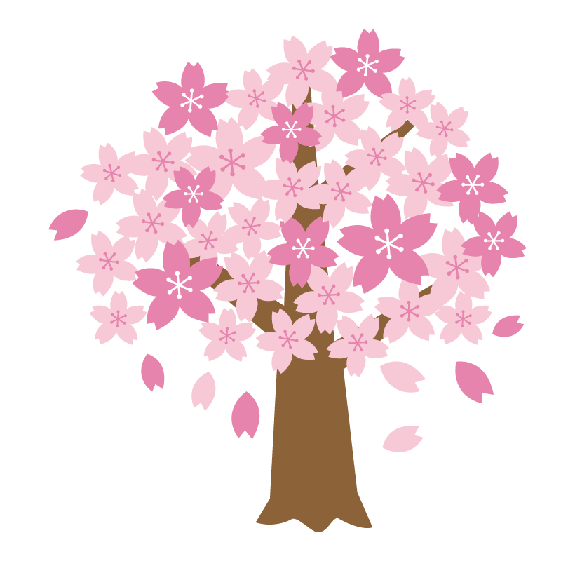 満開の桜の木 イラスト素材 超多くの無料かわいいイラスト素材