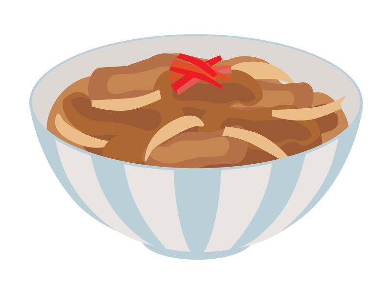 牛丼 イラスト素材 超多くの無料かわいいイラスト素材