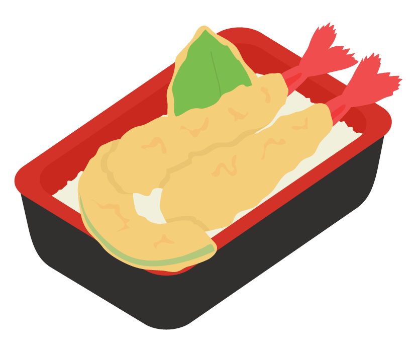 天丼 テイクアウト お弁当 イラスト素材 超多くの無料かわいいイラスト素材