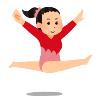 女子の体操競技(床運動)