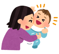 Parents tickling babies