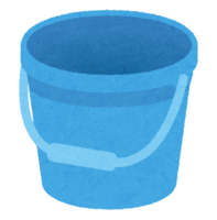 Various blue buckets