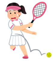 Slump tennis player (female)