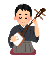 Shamisen player (male)