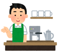 Cafe clerk (male)