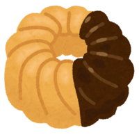 French cruller (chocolate)