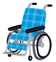 Wheelchair (blue-green-yellow-red)