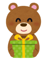 Bear sending a gift